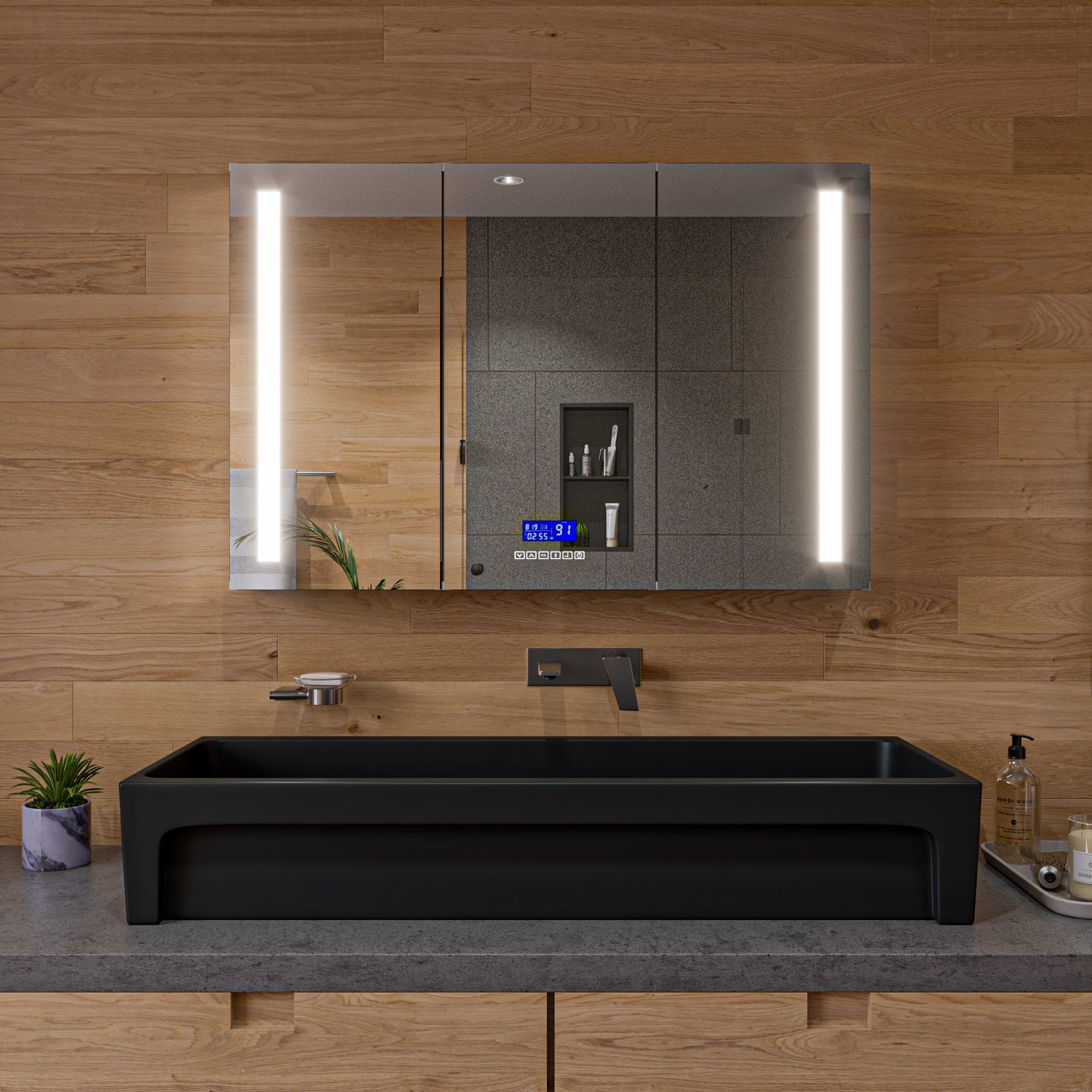 ALFI AB1472-BN Brushed Nickel Wall Mounted Bathroom Faucet