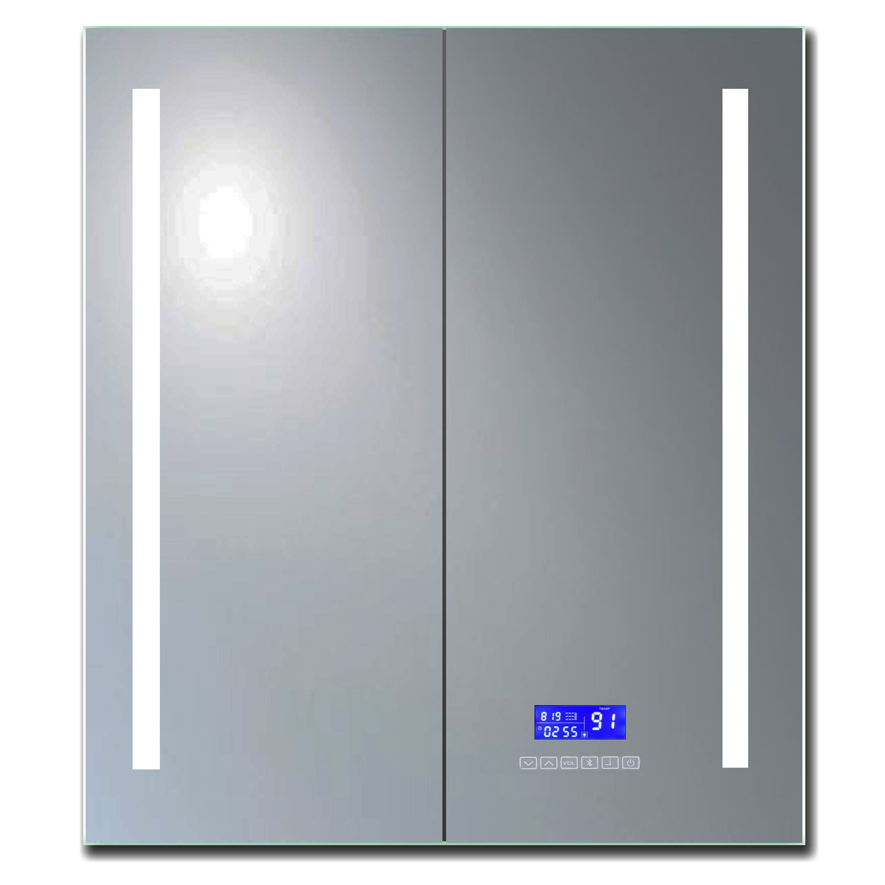 ALFI ABMC2630BT 26" x 30" Double Door LED Light Bluetooth Medicine Cabinet