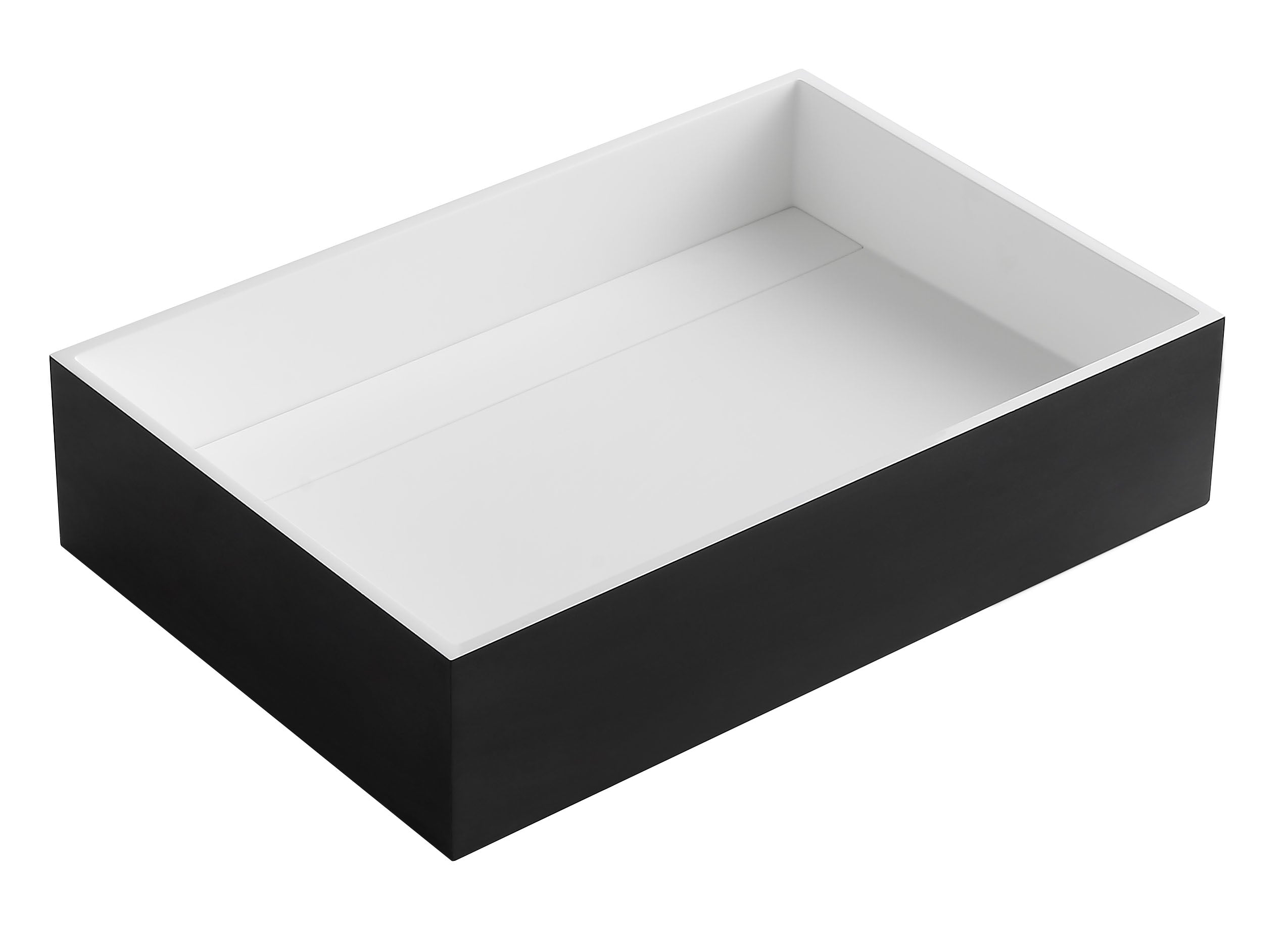 ALFI ABRS2014BM Black Matte 20" x 14" Solid Surface Resin Sink