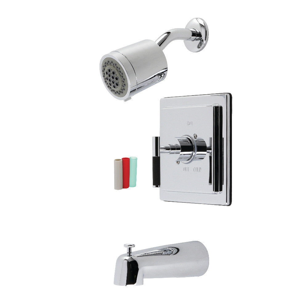 Kingston Brass KB4651CKL Kaiser Single-Handle Pressure Balanced Tub and Shower Faucet, Polished Chrome