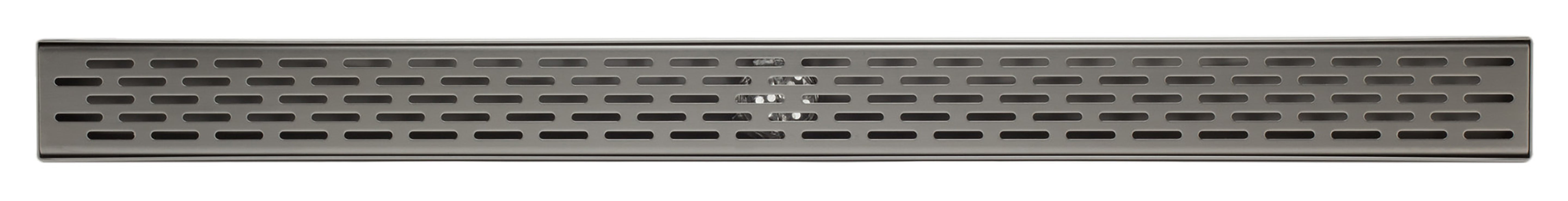 ALFI ABLD36C 36" Modern Stainless Steel Linear Shower Drain with Groove Holes