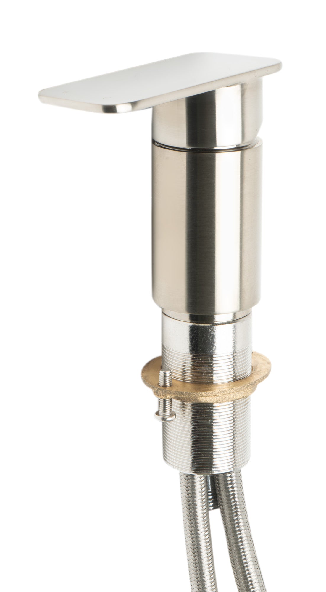 ALFI AB2879-BN Brushed Nickel Deck Mounted Tub Filler with Hand Held Showerhead
