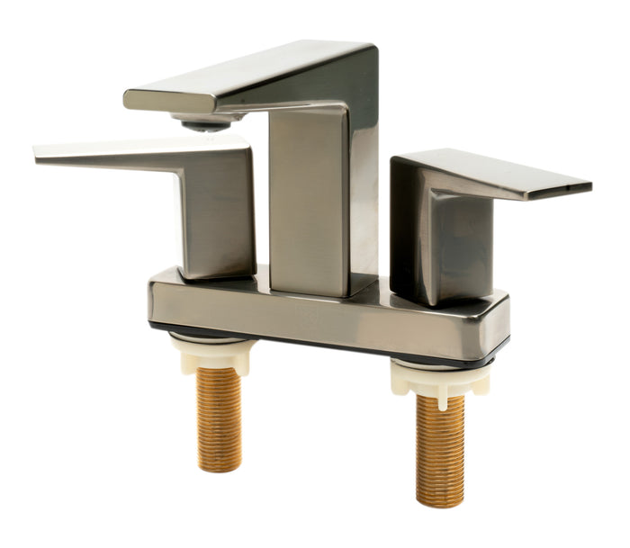 ALFI AB1020-BN Brushed Nickel Two-Handle 4'' Centerset Bathroom Faucet