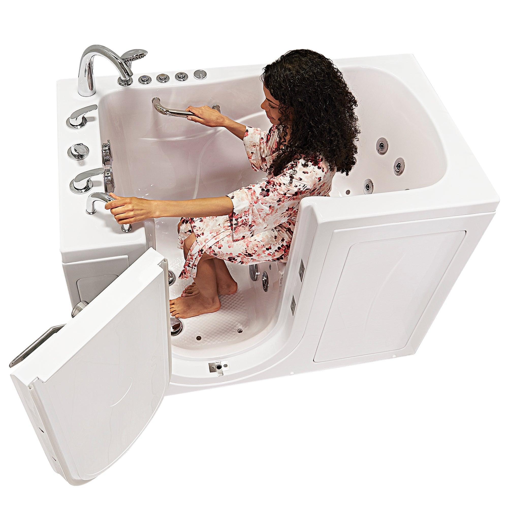 Ella Monaco 32"x52" Acrylic Air and Hydro Massage Walk-In Bathtub - Bathroom Design Center