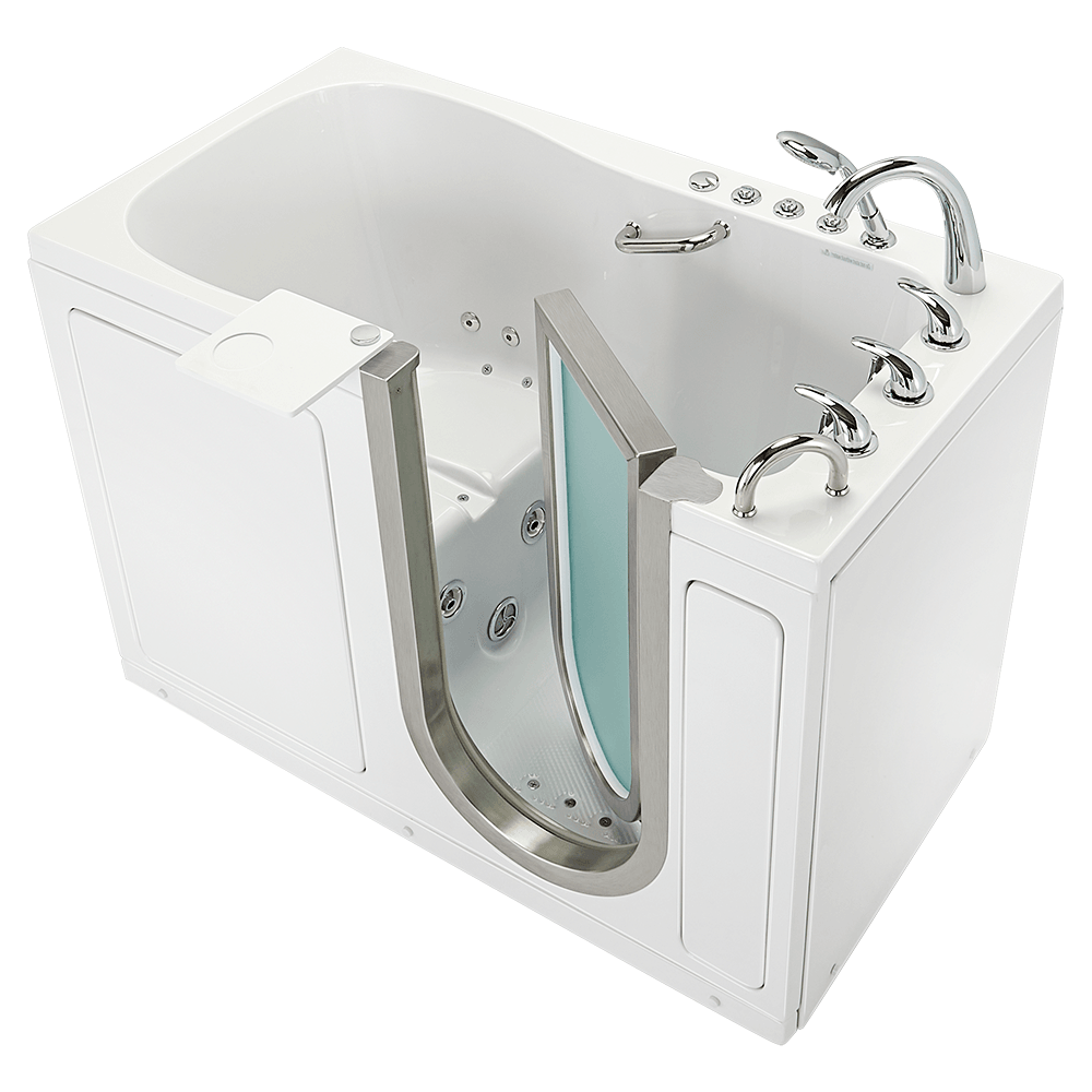 Ella Deluxe 30"x55" Acrylic Air and Hydro Massage Walk-In Bathtub - Bathroom Design Center