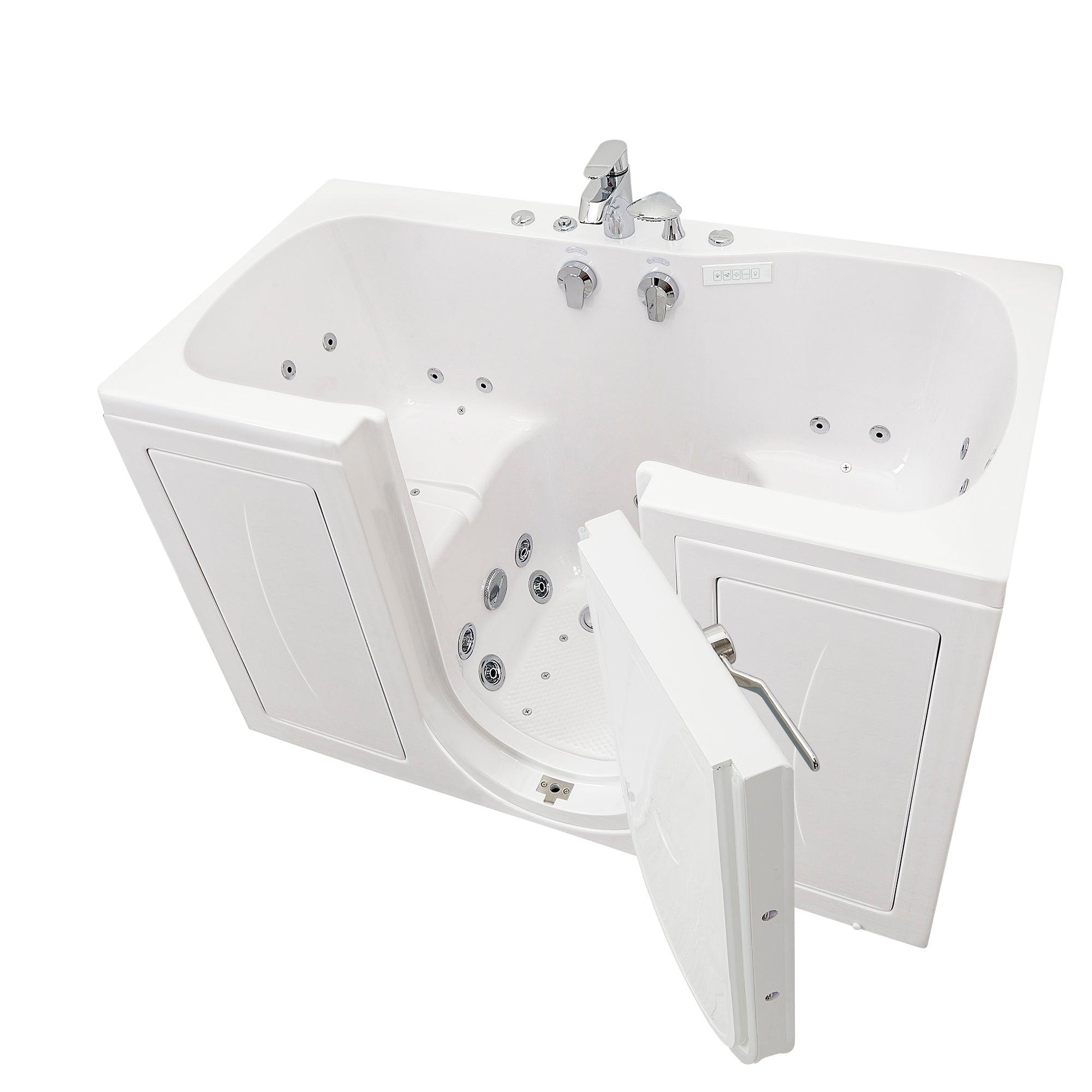 Ella Tub4Two 32" x 60" Hydro + Air Massage w/ Independent Foot Massage Acrylic Two Seat Walk in Tub - Bathroom Design Center